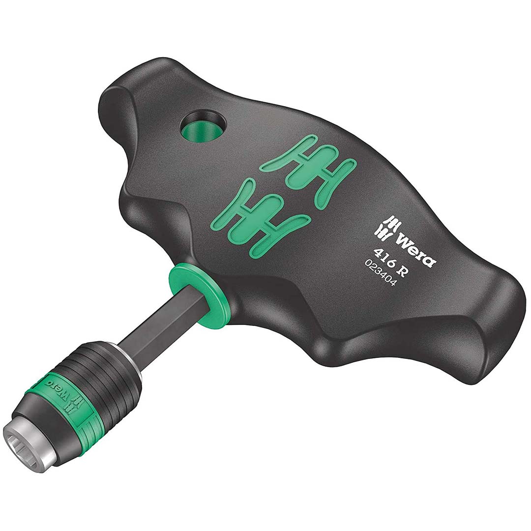 Wera T-handle 1-4" Bitholding Screwdriver - Rapidaptor