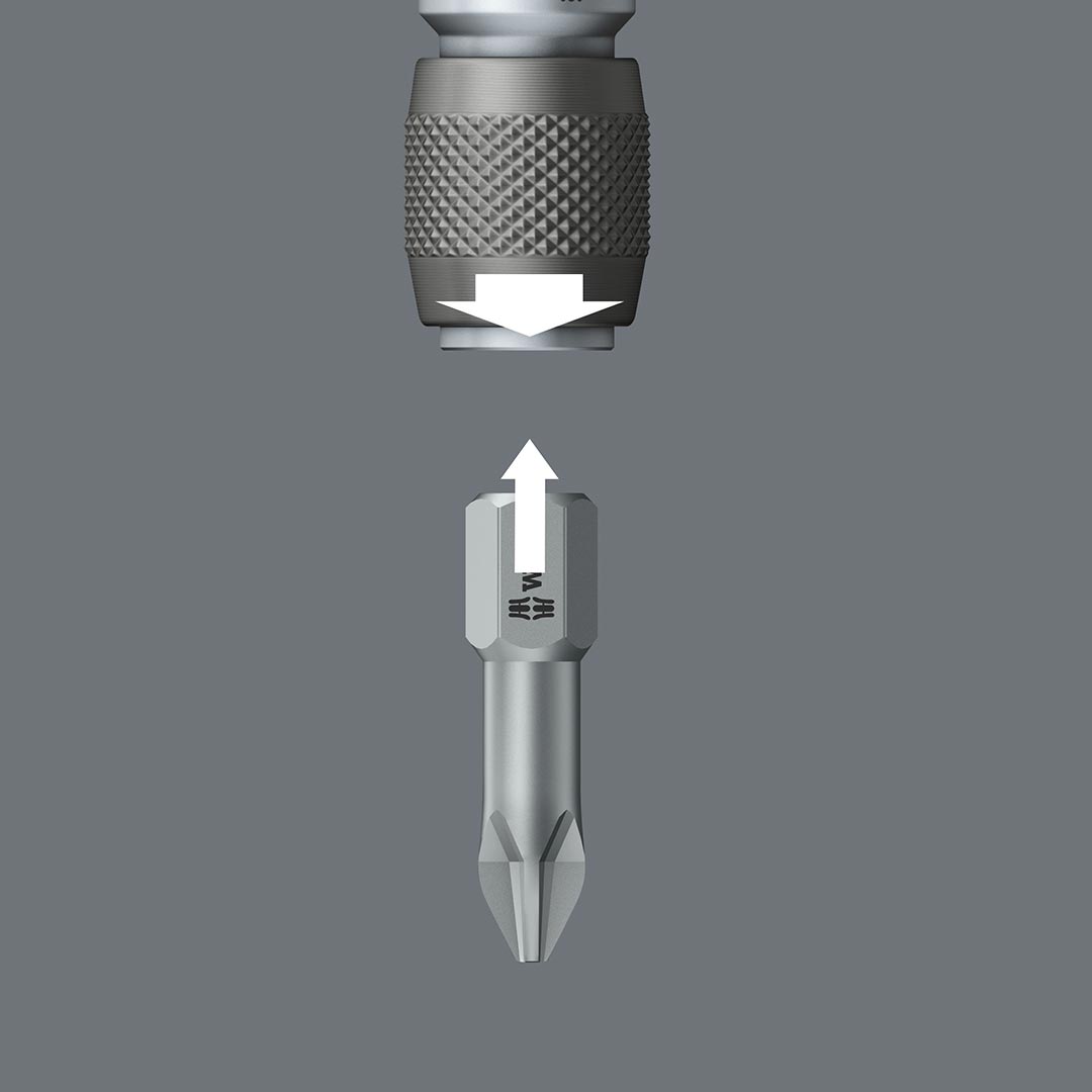 Wera 3-8" Drive Hexagon Bit Adaptor With Quick-release Chuck