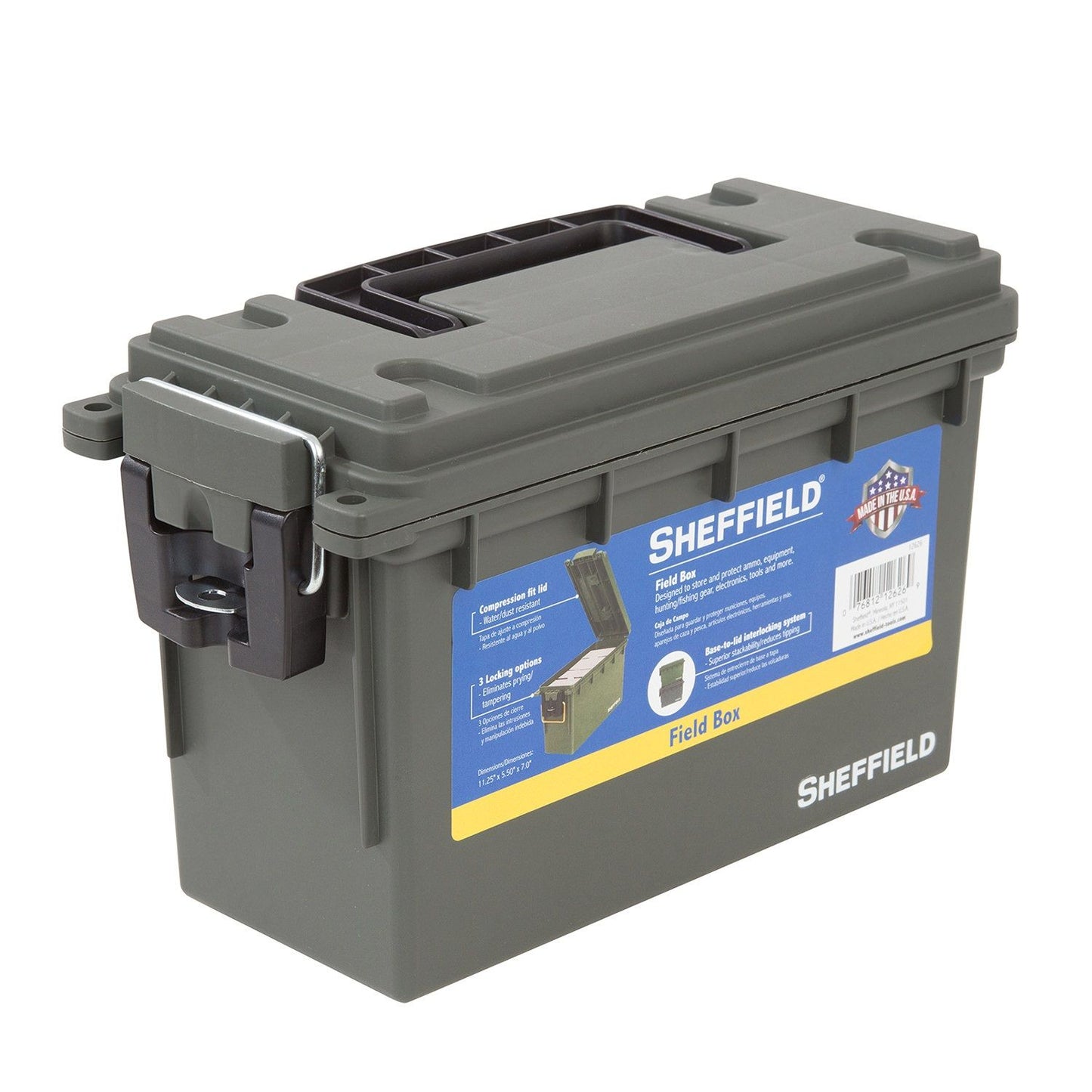 Sheffield Field Box- Olive Drab Green (made In U.S.A.)