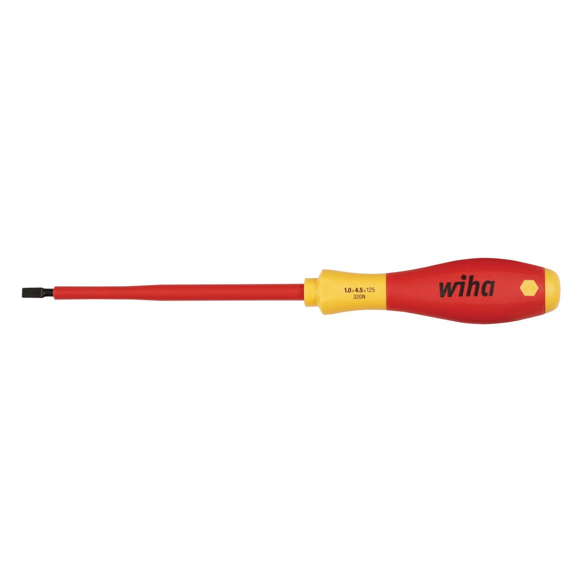 Wiha Insulated Softfinish Slotted Screwdriver 4.5mm X 125mm