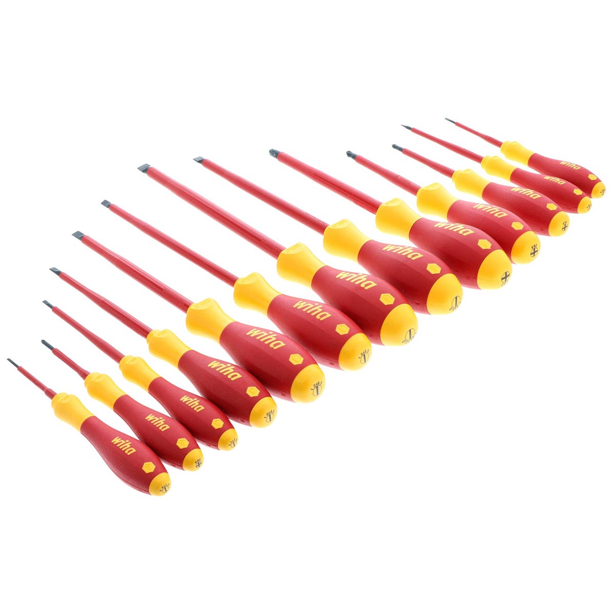 Wiha Insulated Cushioned Grip Slotted-phillips Screwdrivers - 13 Piece Set
