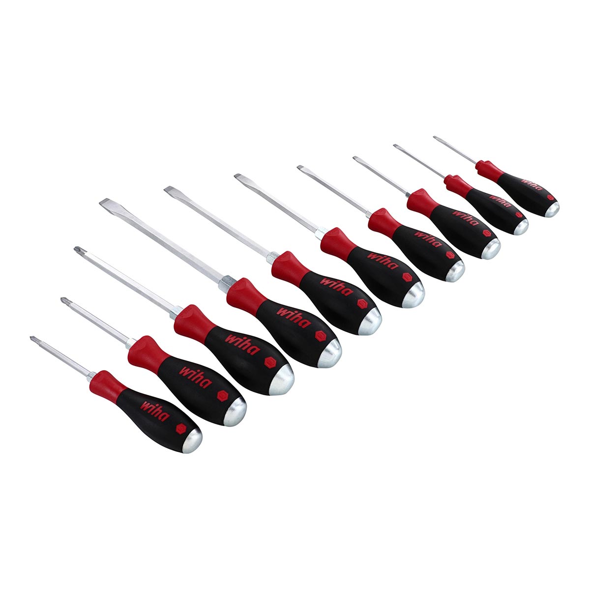 Wiha Softfinish Extra Heavy Duty Slotted-phillips Screwdriver Set - 7 Piece Set