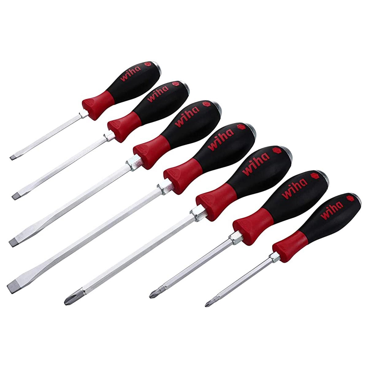Wiha Softfinish Extra Heavy Duty Slotted-phillips Screwdriver Set - 7 Piece Set