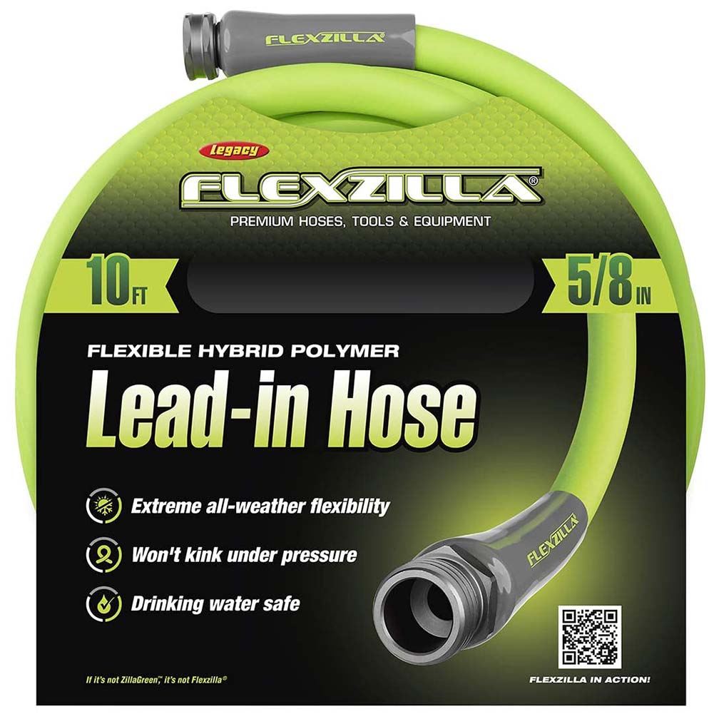 Flexzilla Garden Lead In Hose 5-8in X 10ft 3-4in 11 1-2 Ght Fittings