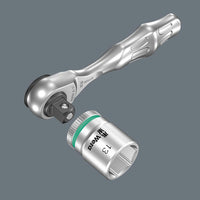 Wera 8008 A Zyklop Mini 3 Ratchet With 1-4" Square Drive