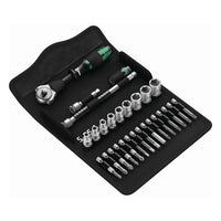 Wera 8100 Sa 6 Zyklop Metric Speed Ratchet Set 28 Piece 1-4" Drive