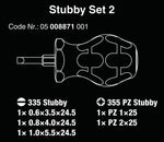 Wera Stubby Set 5pc Pozidriv Slotted