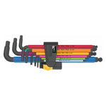 Wera 950-9 Hex Plus Multicolour Imperial L-key Set Blacklaser (9 Piece Set)