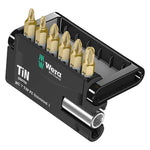 Wera Bit Check 7 Pozidriv Bit Set With Titanium Nitride Coating (7-piece)