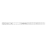 Mayes 24 Inch X 1 Inch Aluminum Ruler