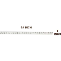 Mayes 24 Inch X 1 Inch Aluminum Ruler