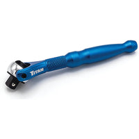 Titan 1-4" Drive Aluminum Swivel Head Micro Ratchet Blue