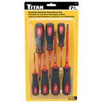 Titan Tool 7 Pc Electrician Screwdriver Set