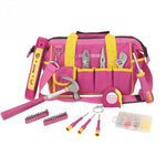 Great Neck 21043 32-piece Essentials Around The House Tool Set In Pink Bag