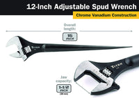 Titan 12 In Adjustable Construction Wrench