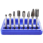 Astro 2181 Double Cut Carbide Rotary Burr Set With 1-4inch Shank