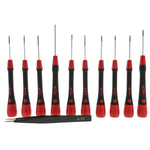 Wiha Picofinish Screwdriver Tweezers Smartphone Tech Set Roll Pouch - 11 Piece Set