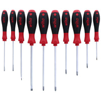 Wiha Softfinish Slotted-phillips-square Screwdriver - 10 Piece Set