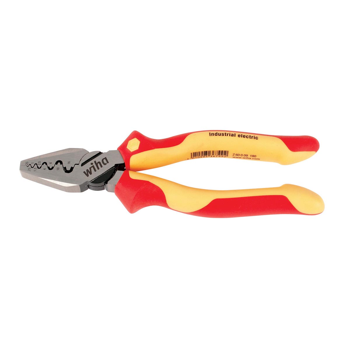 Wiha Insulated Industrial 7" Crimping Pliers