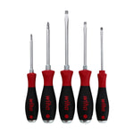 Wiha Softfinish Extra Heavy Duty Slotted And Phillips Screwdriver - 5 Piece Set