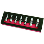 Astro 7407 1-4 Inch Drive Flex Socket Set 6 Point  Sae 7 Piece