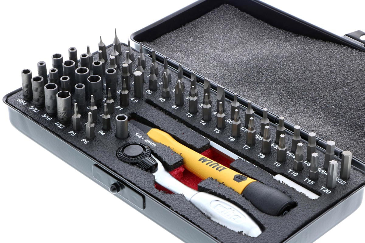 Wiha System-4 Esd Safe Master Technician Ratchet And Microbits Set - 65 Piece Set