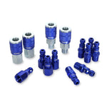 Colorconnex Plug Type C 1-4in Mnpt 1-4in Body Blue 8 Pack