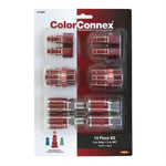 Colorconnex Coupler  Plug Kit Type D 1-4in Npt 1-4in Body Red 14 Pc