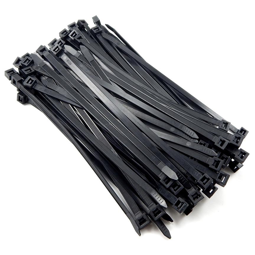 Wire Ties 6" Black Nippon 100 Pcs