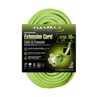 Flexzilla Pro Extension Cord 12-3 Awg Sjtw 50ft Outdoor Lighted Plug