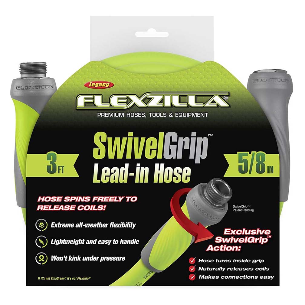 Flexzilla Swivelgrip Garden Lead In Hose 5-8in X 3ft 3-4in   11 1-2 Ght Fittings
