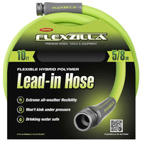Flexzilla Garden Lead In Hose 5-8in X 10ft 3-4in   11 1-2 Ght Fittings