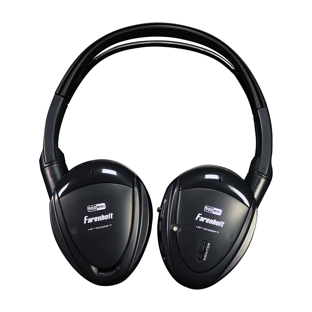 Power Acoustik - Headphones *pair* Swivel Earpad 2ch.rf 900mhz W-transmitter