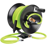 Flexzilla Manual Air Hose Reel Open Face Fixed Heavy Duty 3-8in X 50ft