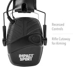Howard Leight Impact Sport Electronic Earmuff - Black