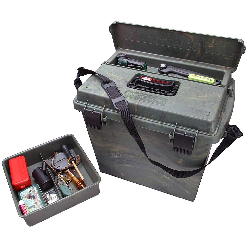 Mtm Sportsmens Plus Utility Dry Box Oring Sealed 19x13x15.1in Wild Camo