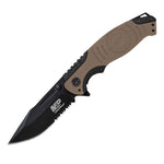 S&w Partially Serrated Liner Lock Folding Knife